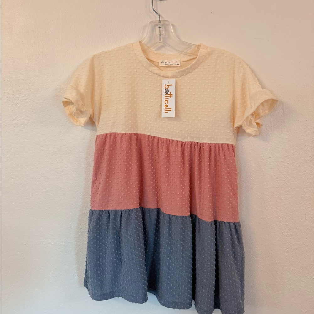Kylie Velvet Tri-color Girls Dress